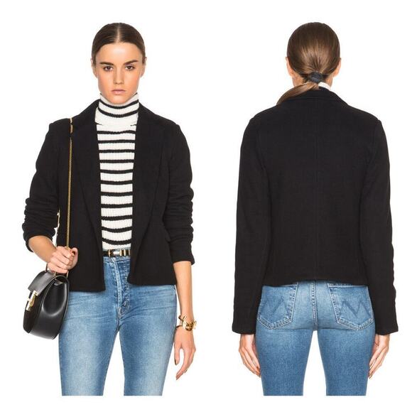 James Perse Jackets & Blazers - JAMES PERSE Cropped Fleece Coat (3/Large)
